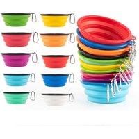 1000ml Large Collapsible Dog Pet Folding Silicone Bowl Outdoor Travel Portable Puppy Food Container Feeder Dish Bowl