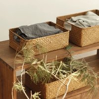 Zerolife-Gewebter Seegras korb für Heim dekor, Natur-Weidenkorb, Aufbewahrung korb, Obstbrot-Handtuch, Küchentisch, Rattan