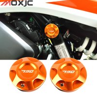 CNC Aluminum Frame Hole Insert Cap Carved Decorative Cover Plug for KTM 790 Adventure 790 Adventure R 790 Duke 2019-2021