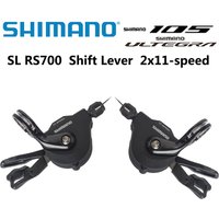 AliExpress Shimano SL RS700 Rapidfire Plus Shift Levers 2x11 Speed RS700 Derailleurs Road Bike Bicycle Shifter Lever Flat Handle Bar Clamp