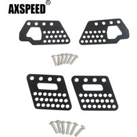 AXSPEED 2Pcs Aluminum Alloy Front& Rear Shock Damper Mount Bracket for Axial Wraith 90018 1/10 RC Crawler Car Model Upgrade Part