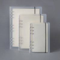 A4 B5 A7 A6 A5 Transparent Loose Leaf Binder Notebook Inner Core Cover Note Book Journal Planner Office Stationery Supplies