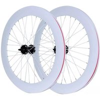 Bike Wheel Rim Hight 70mm Front Rear 32H Hub Single Speed Bicycle Wheelset Fixed Gear Aluminum Alloy Flip-flop Fixie Track Parts