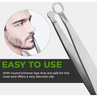 Universal Nose Hair Trimming Tweezers Stainless Steel Eyebrow Nose Hair Scissors Manicure Facial Trimming Makeup Tools