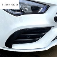 Autocollants en fibre de carbone pour Mercedes Benz CLA aqC118 W118, pare-chocs avant, garde-boue, style de voiture, accessoires automobiles