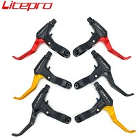Litepro Mtb Folding Bike V Brake Lever Ultralight Handlebar 22.2mm Caliper Disc Brake Lever 150g Red Gold Black