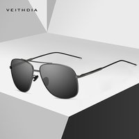 VEITHDIA Brand Designer Vintage Sunglasses Men Square Polarized Sun Glasses Eyewear Accessories Male Sun Glasses For Male 2495