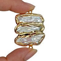 Biwa – perles d'eau douce naturelles de forme irrégulière pour la fabrication de bijoux, 5 pièces
