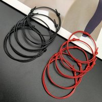10 PCS/lots Rope Bracelet Black Red White Brown Color Wax Adjustable Lucky Bracelet Wholesale Hand Mix Color Jewelry for Men