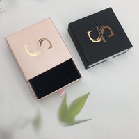 50pcs custom Paper box multiple colors jewelry box personalized logo necklace earrings ring jewelry bulk drawer packaging box