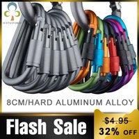4Pcs Karabiner Reise Kit Camping Ausrüstung Legierung Aluminium Überleben Ausrüstung Camp Bergsteigen Haken Outdoor Karabiner GYH