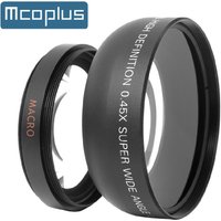 Mcoplus 49mm 52mm 58mm 0.45x Wide Angle Lens Macro Lens for Canon Nikon Sony Fujifilm Camera lens