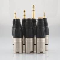 HIFI 2.5/3.5/4.4/6.35mm Male to 4Pin Balanced XLR Female Reference Adapter Connector Gold Plated Pure Adapter Use for Home Audio