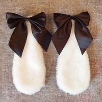 2pcs Japanese Rabbit Bunny Ears Headband Kawaii Anime Cosplay Bandana Halloween Party Costume Accessories