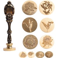 1 piece set of stamps retro metal plant seal envelope seal flower scrapbook DIY wedding invitation decoration ancient crafts