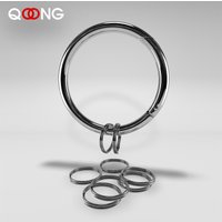 6cm Large Diameter Spring Opening Keyring Creative Key Chain DIY Practical Multi Purpose Keychain 1 Big Ring+9 Small Rings Q25