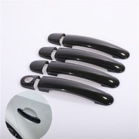 For Skoda YETI 2009 2010 2011 2012 2013 2014 2015 2016 2017 Black Chrome Car Door Handle Covers Car Accessories Stickers