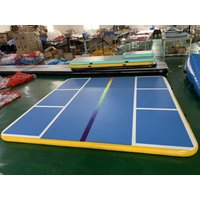 HIBADOU 1x1m,2x2m,3x3m,Thick 20cm Inflatable Air Track Gymnastics Inflatable Air Track Tumbling Mat Gym AirTrack For Sale