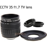 FUJIAN 35mm F1.7 CCTV TV Movie lens+C Mount+Macro ring for Sony E Mount Nex-6 Nex-7 Nex-5R A3500 A6300 A6100 A6400 A6500 A5100