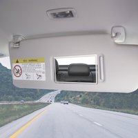 Universal Car Interior Mirror Car-styling Stainless Steel Auto Sun-Shading Visor HD Mirrors Portable Car Makeup Mirror