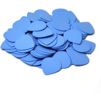 100pcs Heavy 1mm Teardrop Waterdrop Delrin Jazz Guitar Picks Plectrums Blue