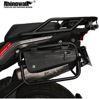 Rhinowalk Motorcycle Bag Waterproof 2.2L 2.8L Storage Bag Bumper Repair Tool Placement Bag Bike Handlebar Moto Back Seat Bag