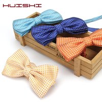 HUISHI NEW Dot Bow Tie Wedding Men Bowtie Polyester Silk Cravat Bowties Female Male Dress Shirt Polka Dot Neckwear Tie Bow