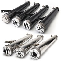 38mm 40mm 43mm 45mm Retro Cafe racer Motorcycle Exhaust Muffler Pipe Modified Tail Exhaust System For CG125 GN125 cb400ss sr400