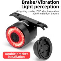 AliExpress ROCKBROS Bicycle Rear Light USB Charging Safety Warning Cycling Light Colorful Bicycle Tail Light Bike Light Bike Accessories