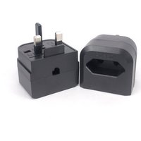 UK Plug Type G Adapter with fuse 13A EU European 2 prong round to UK Singapore Malaysia 3 Pin Conversion Power Adapter safety