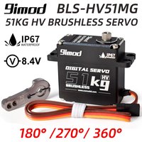 9imod Waterproof Servo BLS-HV51MG 51KG 180°/270°/360° Metal Digital 8.4V HV Brushless Servo for 1:8 1:10 RC Car Boat Robot DIY
