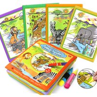 Coolplay Magic Water Drawing Book Coloring Book Painting Board Doodle Book in Drawing Toys Educational Toys for Kids Xmas Gifts