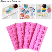 Silicone World Silicone Lollipop Molds Chocolate and Candy Molds Cake Mold Variety Shapes Cake Decorating Form Silicone Bakeware