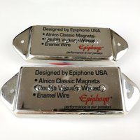 Epiphone Alnico 5 Pickups MAGNETS VINTAGE TONE P90 Dog Ear Style Single Coil Pickup for SG/LP Electric Guitar Nickle Silver