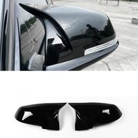 Couvercle de rétroviseur noir carbone, 2 pièces, pour BMW série 1 2 3 4 X M 220i 328i 420i F20 F21 F22 F23 F30 F32 F33 F36 X1