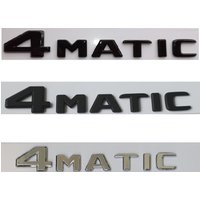 Letters Chrome Black 4MATIC Car Rear Tail Trunk Letters Symbols Emblems Badges 4 MATIC Symbols 2017+