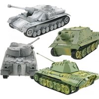 4D Tank Model Building Kits Military Assembly Educational Toys Decoration High-density Material Panther Tiger Turmtiger Assault