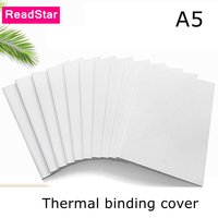 10PCS/LOT ReadStar White Color A4 A5 Printable 230g Grained Paper Thermal Binding Cover Book Face Inlude Glue Sheets
