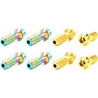AliExpress RISK 6pcs M5*18 mm Hollowed Out Titanium SL Stem Fixing Bolts for MTB Bicycle Bike Steering Stem Handlebar TC4 Screws M5x18mm