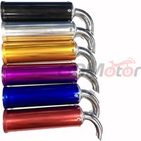 Free shipping 60x200mm universal metal 22mm motorcycle racing exhaust muffler silence 2 stroke