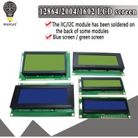 LCD1602 LCD 1602 2004 12864 module Blue Green screen 16x2 20X4 Character LCD Display Module HD44780 Controller blue black light