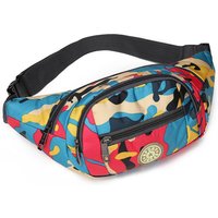 Camouflage Waistbag for Women Men Unisex Waist Bag Female Cute Banana Bag Ladies Small Adjustable Cool Colorful Shoulder Bag