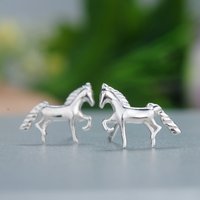 REETI 925 sterling silver horse Stud Earrings for Women Elegant Wedding Jewelry pendientes mujer moda 2019 Brincos