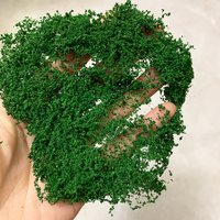 Realistic Mesh Simulation Tree Powder Model Sponge Cluster Bushes Shrubs Low Ground Cover DIY Scene Making Material Railroad
