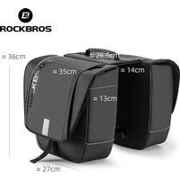 ROCKBROS MTB Bicycle Carrier Bag Rear Rack Bike Trunk Bag Luggage Pannier Back Seat Double Side Bycicle Bag Durable Travel