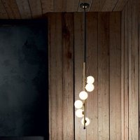 White round ball chandelier glass LED Parlor Bedroom Living Room Sofa rustic lighting designer luxury Loft bedside chandelier
