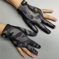 Billard-Handschuh für die linke und rechte Hand, mittlere Billking-Tarnung, Karambol-Handschuh, 3-Finger-Profi-Pool-Handschuh, Billard-Zubehör