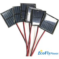1pc 1V 1.5V 2V Min Solar Panel 100mA 150mA 300mA 500mA DIY Solar kit for Battery Cell Phone Charger with connect wire