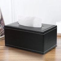 Boîtes à mouchoirs en cuir PU, boîte à serviettes rectangulaire, porte-papier de soie, Organization de la cuisine à domicile, fournitures pour la maison, Anti-humidité