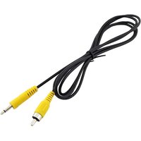 1pc 3.5mm 1/8" Mono Male Plug to Single RCA Phono Male Audio Video Adapter Connector Cable Nickel Plated 5ft/1.5m